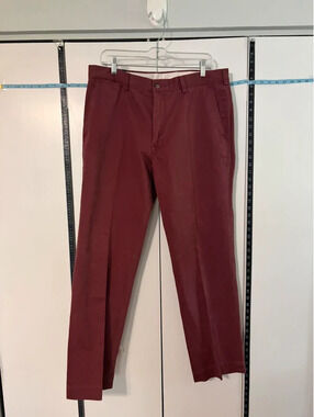 Polo Ralph Lauren Classic Fit Chino Pants Men 36x32 Burgundy Red NWT